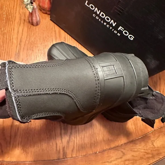 London Fog Men's Black Size 10 Snow Boots‎ NEW with BOX - Picture 8 of 12